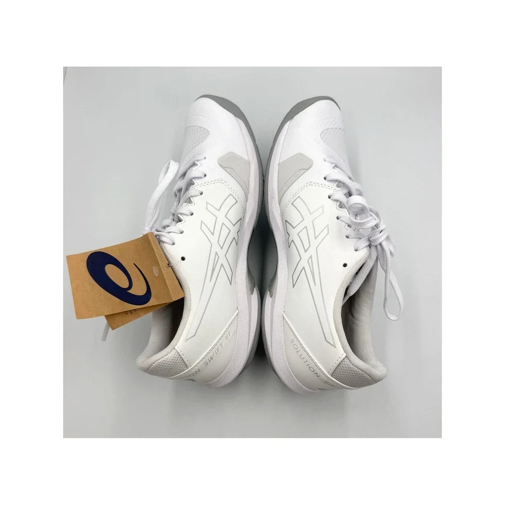 ASICS Solution Swift FF Womens 9.5 Tennis Shoes White Silver 1042A265